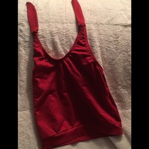 Girl’s Large,12-14, Red Workout/Swim halter top